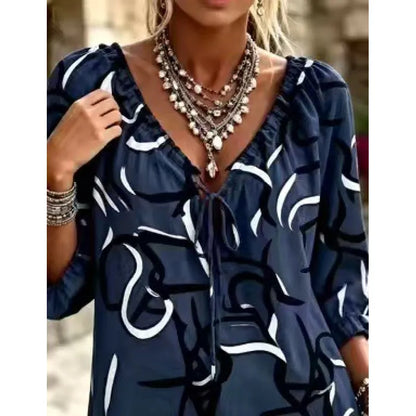 **Chemise à Pois** **Style Chic Bohème**
